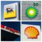 Big Oil company logos, who are at the centre of the global energy transition