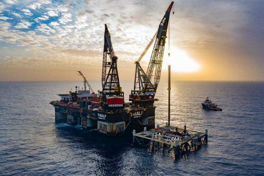 Big Heerema vessel installs offshore platform