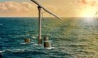 Seawind's two-bladed floating offshore turbine design.  Supplied by Seawind