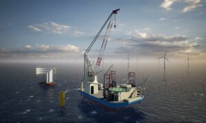 Maersk Supply Service's newbuild wind installation vessel (WIV).