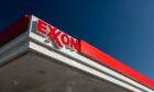 Exxon gas station sign