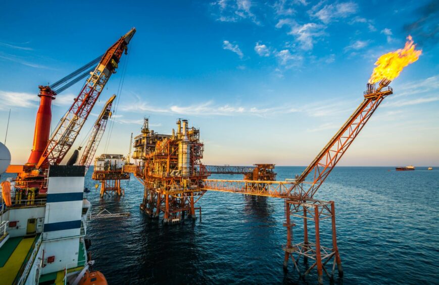 Offshore platform in Southern India.