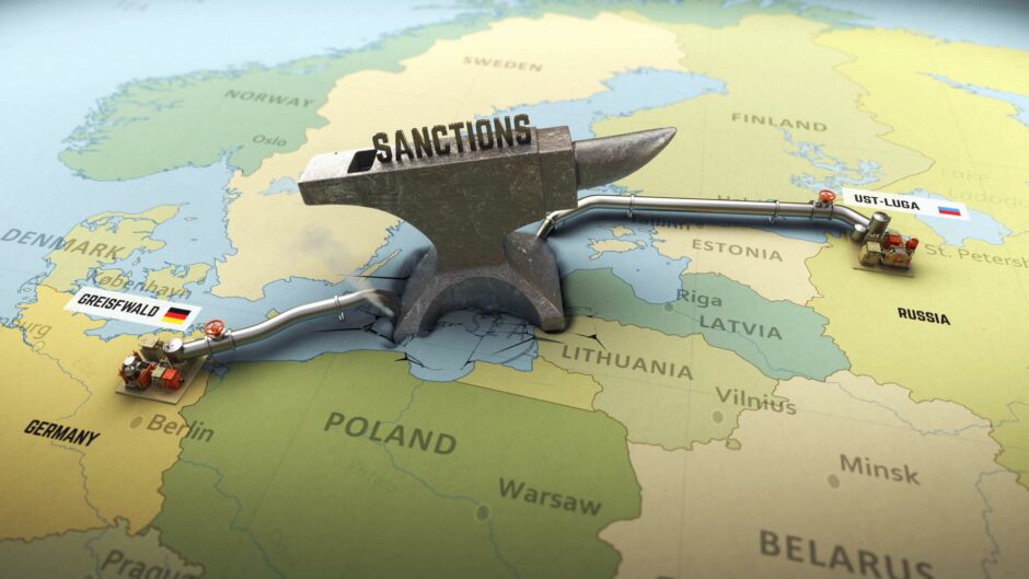 Image of European map with Russian energy under sanctions
