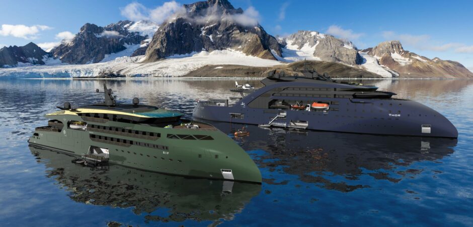 Concept designs ULSTEIN THOR and ULSTEIN SIF joint operations.