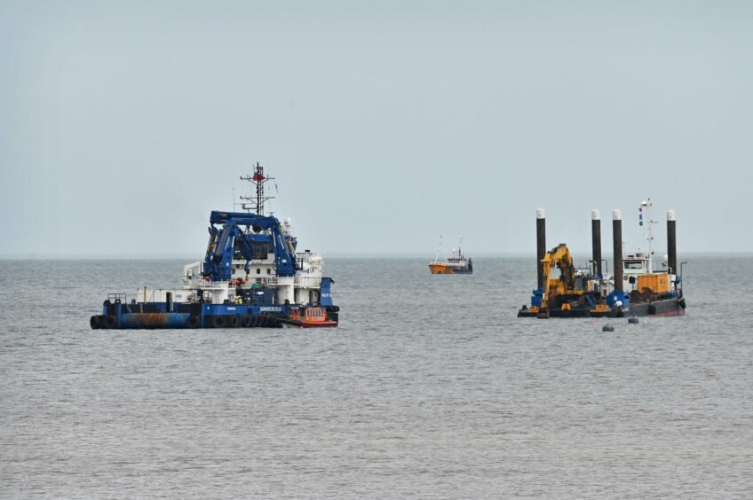 Offshore construction wind farm