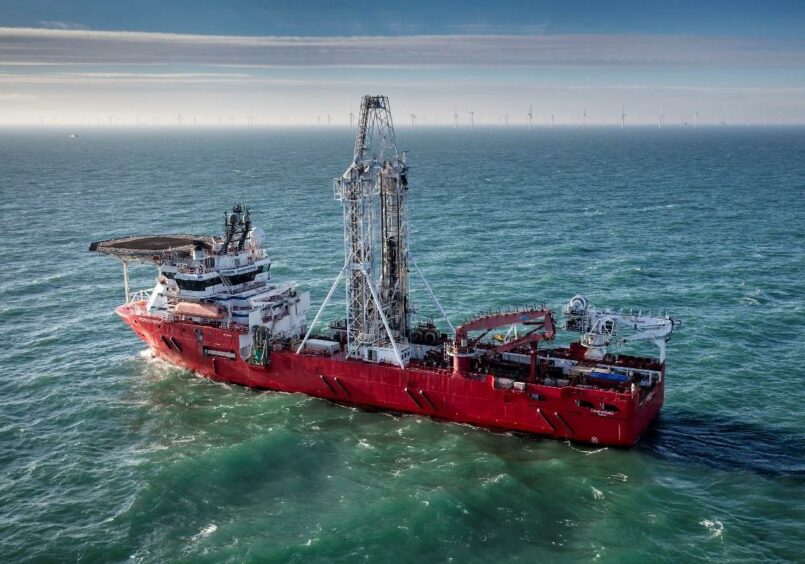 The Fugro Synergy vessel.