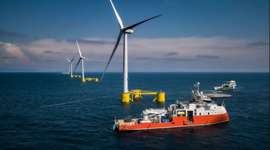 The WindFloat Atlantic project off Portugal, in which Repsol is a partner.