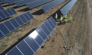 SunPower-TotalEnergies solar power plant. Prieska, South Africa.