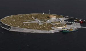 Render of CIP's hydrogen island concept.