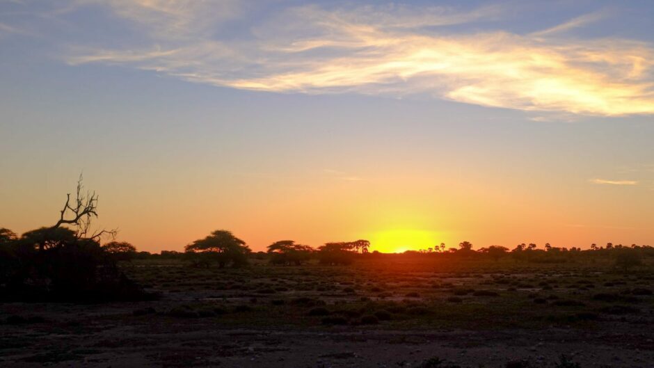 Sunset in Namibia