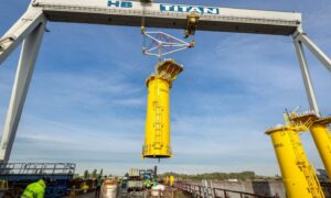 The first transition pieces for the first phase of Dogger Bank Wind Farm have been successfully loaded out at Smulders yard. Hoboken, Belgium.