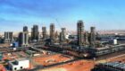 Industrial facilities under a blue sky