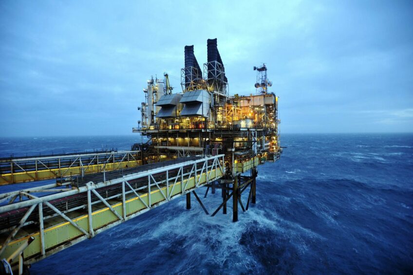 The BP Eastern Trough Area Project oil platform in the North Sea