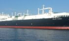 Snam's LNG ship on the water, ahead of Eni's first deliveries