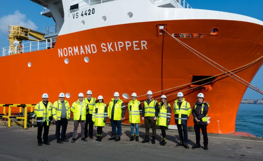 Equinor and ASCO at ASCO's Peterhead South Base Quayside.