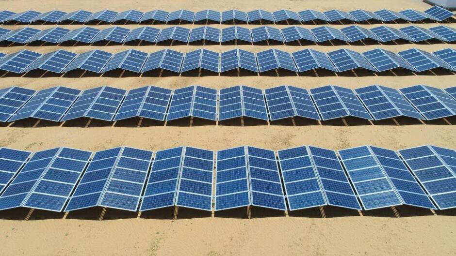 Africa is moving toward a new chapter in its history. The way in which energy is managed will determine its potential for delivering immensely positive outcomes for all.  Picture shows; Solar panels. Madagascar. Supplied by Groupe Filatex