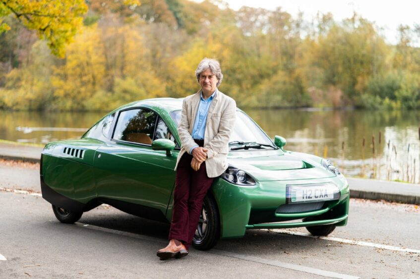 Chief engineer and founder of Riversimple eco hydrogen car company Hugo Spowers.