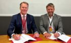 Stena Drilling CEO Erik Ronsberg is delighted to sign a contract with Shell UK Ltd.
