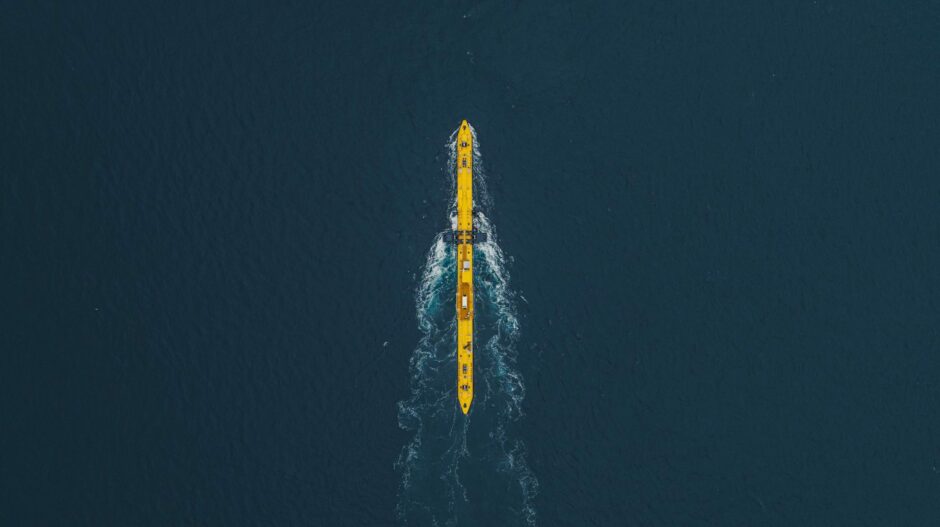 The O2 tidal turbine. Orkney.