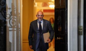 New Chancellor of the Exchequer Nadhim Zahawi leaving 10 Downing Street, London, following the resignation of two senior cabinet ministers, Rishi Sunak and Sajid Javid.