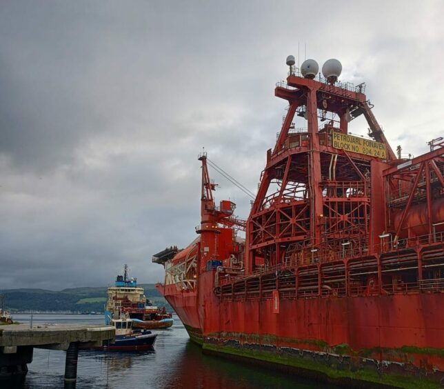 The Foinaven FPSO at Hunterston in 2022. The vessel left the namesake field earlier that year.