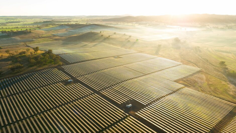 A solar farm in Australia