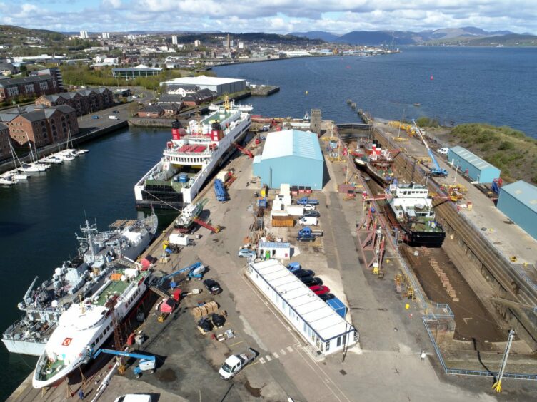 Dales Marine facility in Greenock.