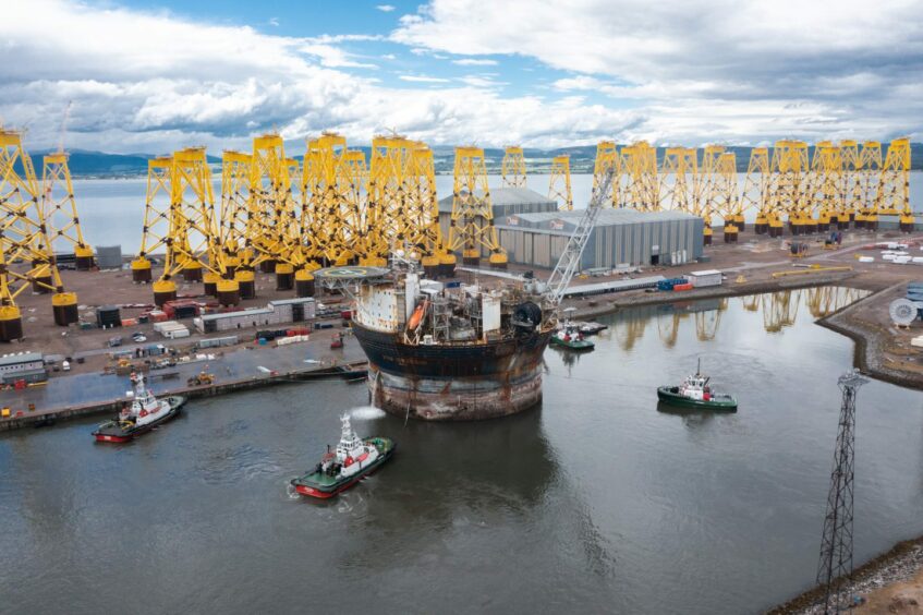 The Hummingbird FPSO at Port of Nigg.