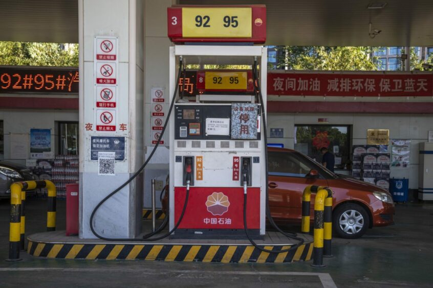 A PetroChina Co. gas station in Beijing, China, on Friday, Aug. 19, 2022.