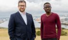(L-R) RAB-Microfluidics director of commercialisation Jamie Grant and CEO Rotimi Alabi pictured in Aberdeen.