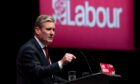 Sir Keir Starmer, MP Leader of the Labour Party and Leader of the Opposition, addresses the Labour Party conference.