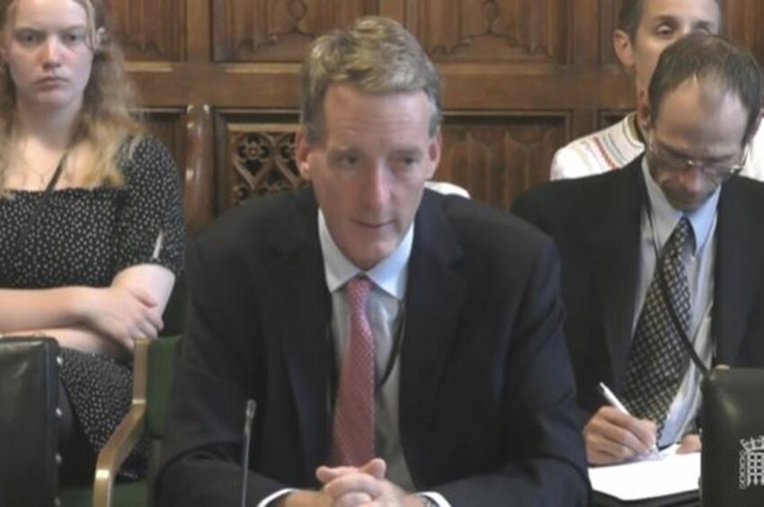 North Sea Transition Authority chief executive Andy Samuel appears before the Environmental Audit Committee.