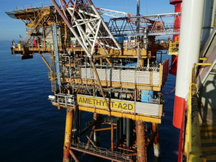 release North Sea platform