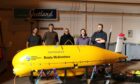 NOC team with the Autosub Long Range, affectionately known as Boaty McBoatface.