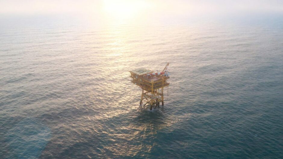 Wintershall Dea unmanned platform.