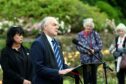 Rev Gordon Craig leads the Piper Alpha memorial service at Hazelhead Park, Aberdeen. 06-07-2022