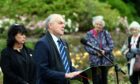 Rev Gordon Craig leads the Piper Alpha memorial service at Hazelhead Park, Aberdeen. 06-07-2022