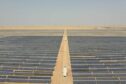 Solar plant in desert