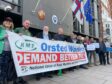 Orsted protest Danish embassy