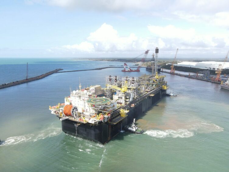 Successful sailaway of FPSO P-71 following delivery to Tupi B.V. for deployment to the Itapu Field in Brazil's Santos Basin