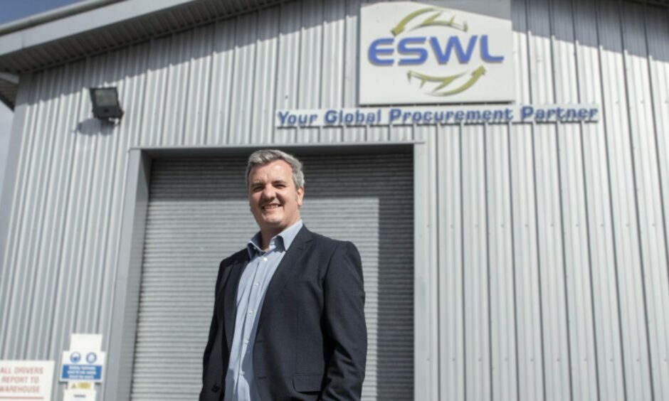 ESWL managing director Iain Dougary outside his new, bigger premises.