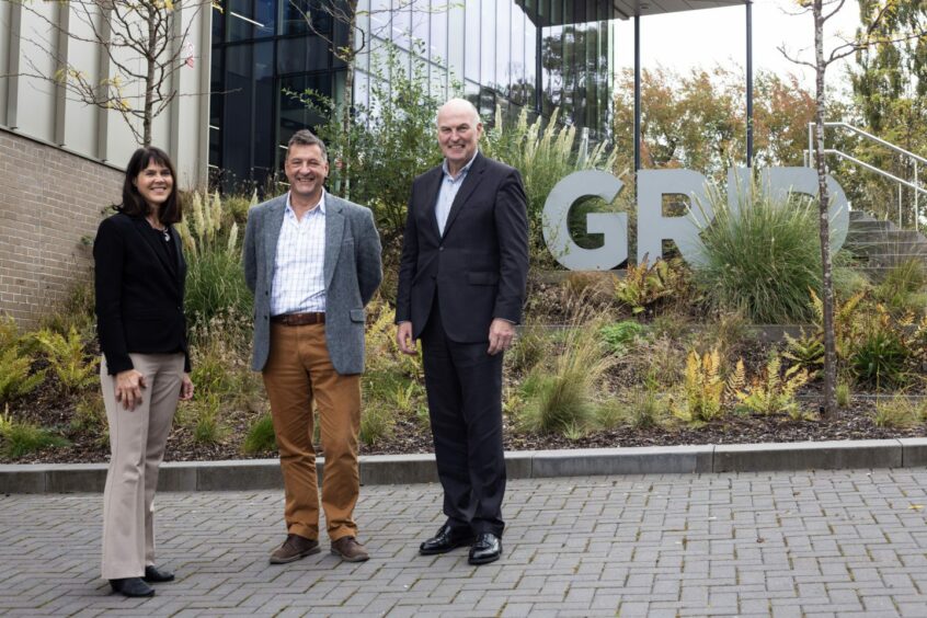 L-R: Moreld head of technology Elin Steinsland, Logan Energy CEO Bill Ireland and Moreld CEO Karsten Gudmundset.