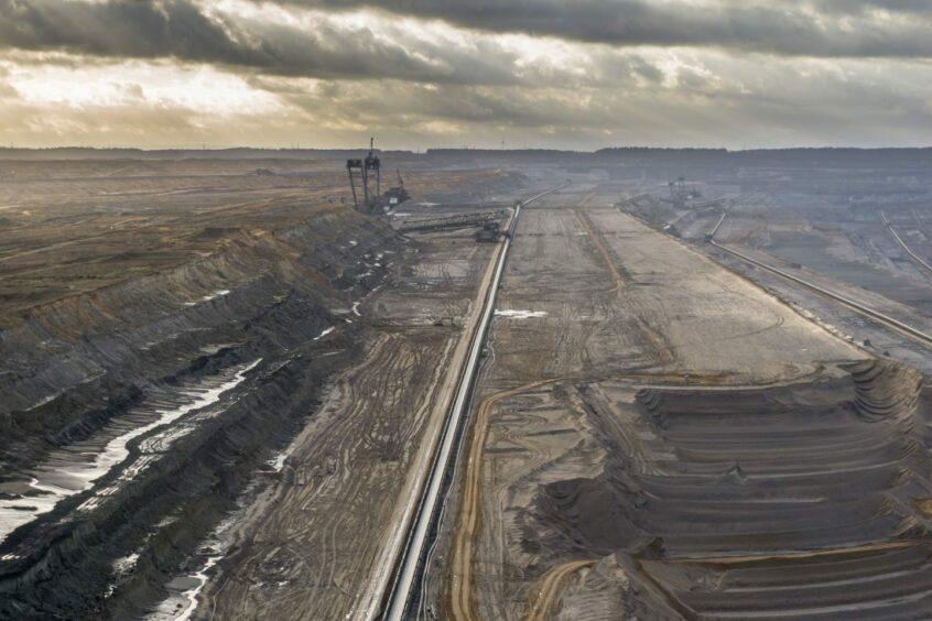 Garzweiler in Germany, where a wind park is being dismantled to make way for more coal mining.