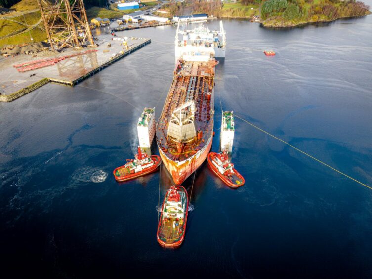 Plans to clean the vessel in Dundee had to be shelved due to a lack of facilities.