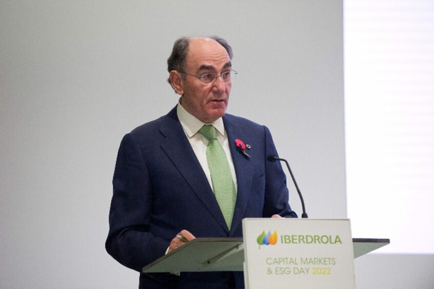 Iberdrola executive chairman Ignacio Galan at the company's Capital Markets Day 2022.