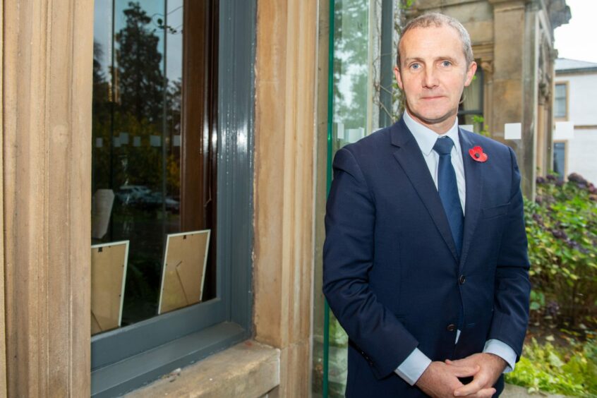 Scottish energy secretary, Michael Matheson at Aberdeen's Norwood Hotel.