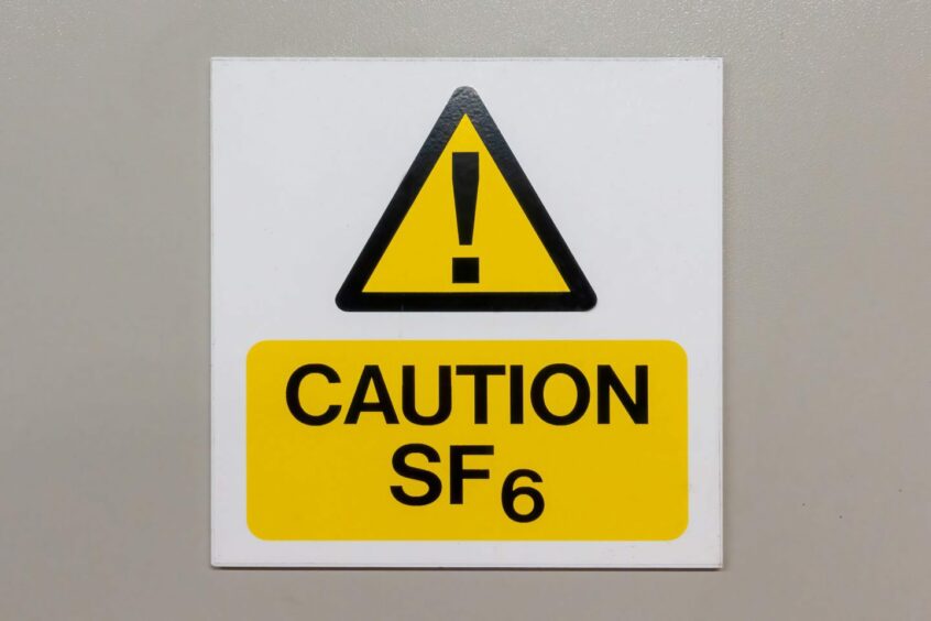 sf6 gas sign