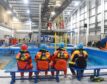 Who is training to work on offshore wind installations?