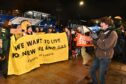 Activists target the leaving drinks of Shell CEO Ben van Beurden. Waterloo, London.