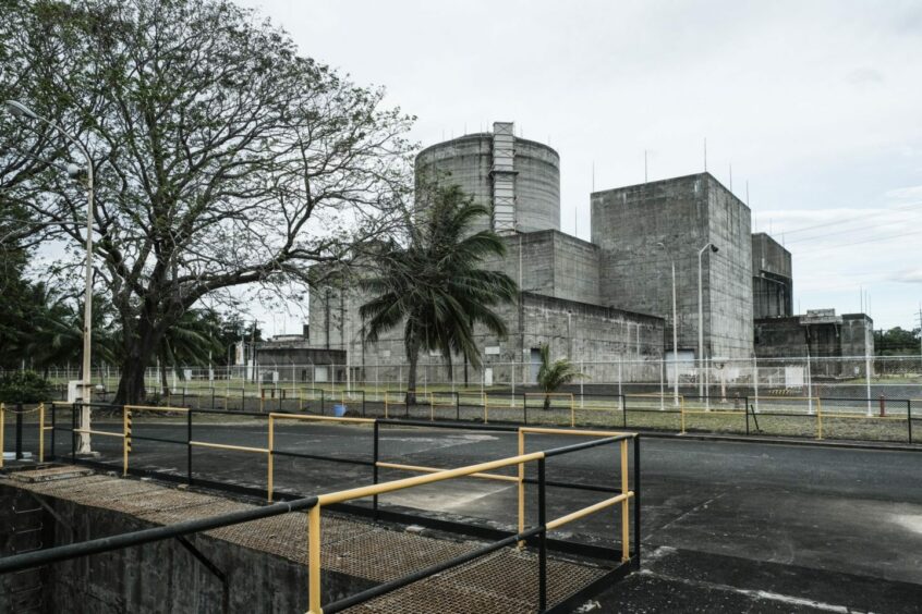 A metal fence surrounds the perimeter of the Bataan Nuclear Power Plant in Morong, Bataan, the Philippines, on Thursday, Dec. 1, 2022.